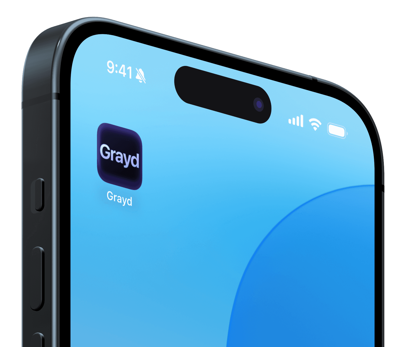 Grayd academic companion app running on iPhone - Daniel Habib's flagship project